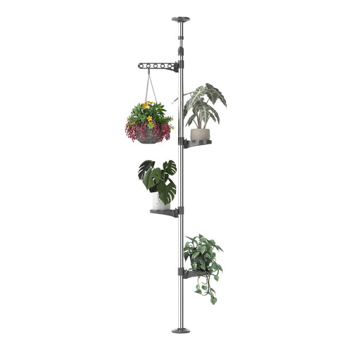 Hershii 5-Layer Indoor Plant Stand Telescopic Adjustable Corner Display Rack