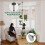 Hershii 5-Layer Indoor Plant Stand Telescopic Adjustable Corner Display Rack 4