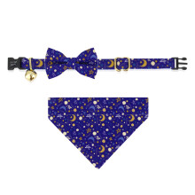 Ultra Joys Breakaway Katzenhalsband mit Glöckchen und Bandana-Fliege – vom Kätzchen bis zum erwachsenen Luna Small