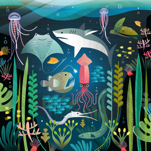 Ceaco Ocean Glow Puzzle Multi 1