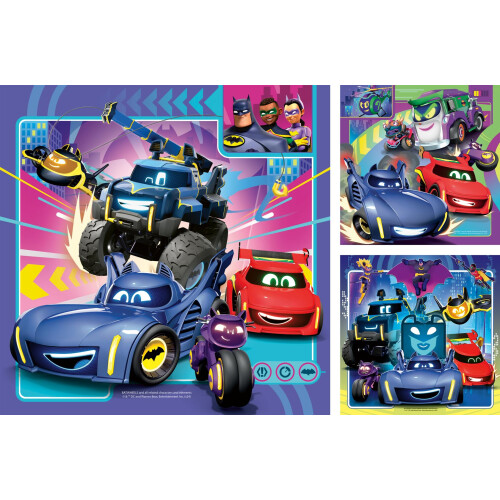 Ravensburger Ravensburger Batwheels Puzzle 3x49 Pezzi per Bambini - Ogni Pezzo è Unico 1