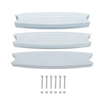 HECASA 18-Zoll-Universal-Poolleiter-Stufen-Ersatz, 300 lbs Tragkraft, robuste geformte Kunststoff-Schwimmbadleiter-Sprossenstufe, 3-teilig