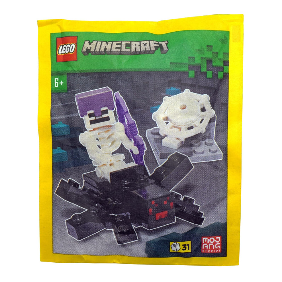 Lego Minecraft: Spider Minifigure And Skeleton (Ages 6+)