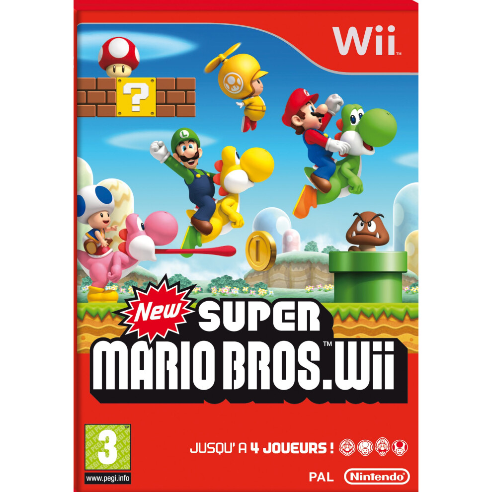 Nintendo New Super Mario Bros. Wii (Wii) (Renewed)