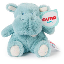 GUND Baby Oh So Snuggly Littles Flodhest Sm? udstoppede dyr Flodhest Udstoppede Dyr Plysleget?j til sp?db?rn og sm?b?rn Bl?gr?n 7