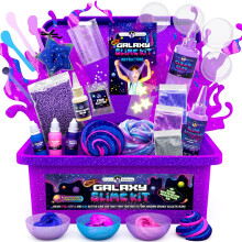 Original Stationery Mini Galaxy Slime Kit with Glow In The Dark Slime Powder to Make Your Own Slime with Galactic Glitter Add In's, Slime Gi