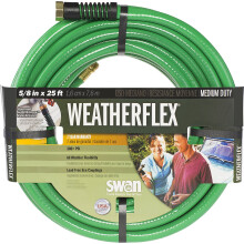 Joutsentuotteet SNWF58025 WEATHERFLEX Keskikyttinen kaikissa lmptiloissa puutarhaletku 25' x 5/8"""" vihre