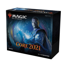 Magic: The Gathering Kernset 2021 (M21) Bundle | 10 Booster Packs + 40 Länder (190 Karten) | Zubehör