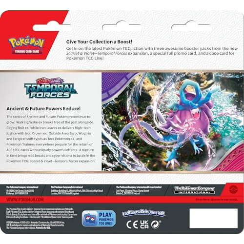 Pokémon Pokémon TCG: S&V5 Temporal Forces 3-Pack (Styles Vary) 2