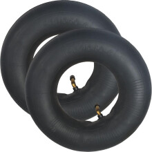 2-Pack 4.10/3.50-4 Innerslang med TR-87 Böjd Ventil för Skottkärror, Gräsklippare, Handtruckar