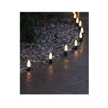 Adams 9130-02-9551 Paletti per luci natalizie in PVC verde