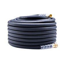 Manguera de jardνn premium resistente de 75 pies x 5/8 pulgadas, 300 PSI, manguera de agua de trabajo de 1000 PSI con mango giratorio transparent