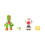 Super Mario Super Mario Nintendo 4 Inch Actiefiguur 2-Pack: Yoshi & Toad met Accessoires 5