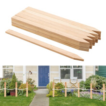 VEVOR Holzgartenstecken, 25 Stück 24 x 0,5 x 1,5 Zoll Vermessungsstecken, scharfe Pflanzstützen