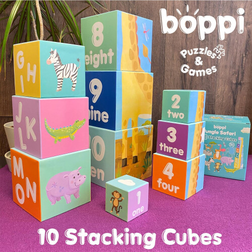Boppi (Jungle Safari) boppi Stacking Cubes 1