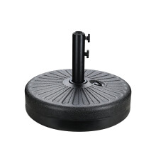 InfiniPower 20 Inch 50Lbs Capaciteit Vulbare Heavy Duty Paraplu Basis Duurzame Standaard voor Buiten Gazon Patio Dek Zwembad Zwart