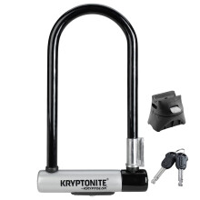 Kryptonite Kryptolok Standard 12.7mm U-Lock Bicycle Lock with FlexFrame-U Bracket , Black