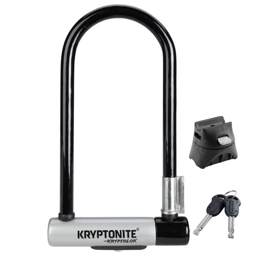 Kryptonite Kryptonite Kryptolok Standard 12.7mm U-Lock Bicycle Lock with FlexFrame-U Bracket , Black