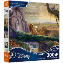 Ceaco - Thomas Kinkade - Disney - Il Re Leone - Ritorno alla Roccia dei Re - Puzzle di grandi dimensioni per adulti - Puzzle impegnativo perfetto