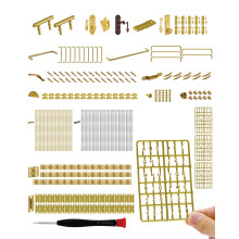 iland miniatuur poppenhuisaccessoires van miniatuurscharnieren en poppenhuishandgrepen en hardware 20 soorten meer dan 700 stuks