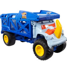 Hot Wheels Monster Trucks Trasportatore, Camion Oversized per 12 Monster Trucks 1:64 o 32 Auto