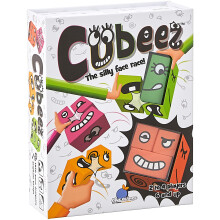 BLUE ORANGE GAMES Cubeez Original Puzzle de Expresiones con Cubos de Madera, 1 a 4 Jugadores, Edades 6+