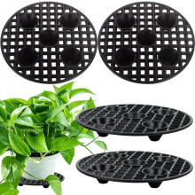 OBANGONG 4 stuks plantniveau potlift zware plantenstandaards 8 inch plantenverhogers voor binnen en buiten nivelleerpotten om rot en vloerschade te v
