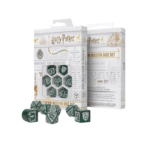 Harry Potter Slytherin Moderne Würfel Grün