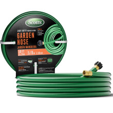 Tuyau d'arrosage lger Scotts de 50 pi - 5/8 po de diamtre, construction 3 paisseurs, tuyau d'eau haute pression de 200 PSI facile enrouler