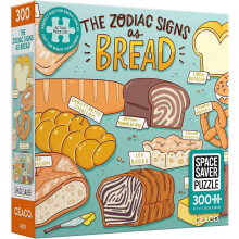 Ceaco - Bread Zodiac - 300-delige puzzel Space Saver - Puzzels voor kleinere ruimtes en oppervlakken