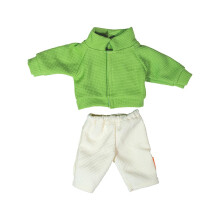 Miniland - Kleding voor 30 cm poppenkledingaccessoire voor poppen Tussenseizoenjas en broek