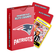 Blitz Champz New England Patriots Hivatalos NFL-jtkkrtyk s New England Patriots ajndkok frfiaknak s noknek Szrakoztat utazsi krtyajt