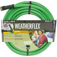 Joutsentuotteet SNWF58100 WEATHERFLEX Keskikyttinen kaikissa lmptiloissa puutarhaletku 100' x 5/8"""" vihre