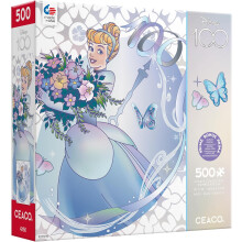 Ceaco - 100? anniversario Disney - Principessa Cenerentola in platino - Puzzle da 500 pezzi