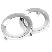 for Subaru Forester 2009-2013 Pair Front Chrome Fog Light Lamp Cover Cap Trim Ring 57731SC000
