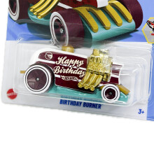 Hot Wheels Birthday Burner Treasure Hunt Celebration Racers 5/10 143/250 1:64 Skala Diecast Car