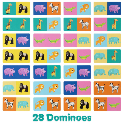 Boppi BOPPI, Safaris Cartoon-Dominosteine 1