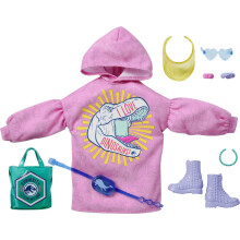 Barbie Kleding & Accessoires Geïnspireerd door Jurassic World met 9 Verhaalstukken