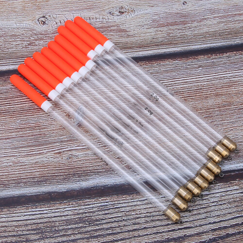Fishing Floats Kit 10pcs 2.0 Transparent Tubes for Versatile Use 2