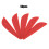 Durable 1.75-Inch Red Arrow Feathers - 50PCS for DIY Archery Projects 4