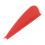 Durable 1.75-Inch Red Arrow Feathers - 50PCS for DIY Archery Projects 3
