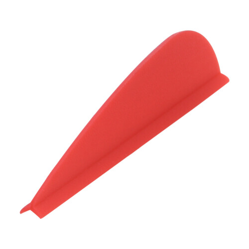 Durable 1.75-Inch Red Arrow Feathers - 50PCS for DIY Archery Projects 2
