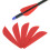 Durable 1.75-Inch Red Arrow Feathers - 50PCS for DIY Archery Projects 9