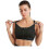 (XL,WHITE)Women Sports Bra High Zip Adjustable Bra 2