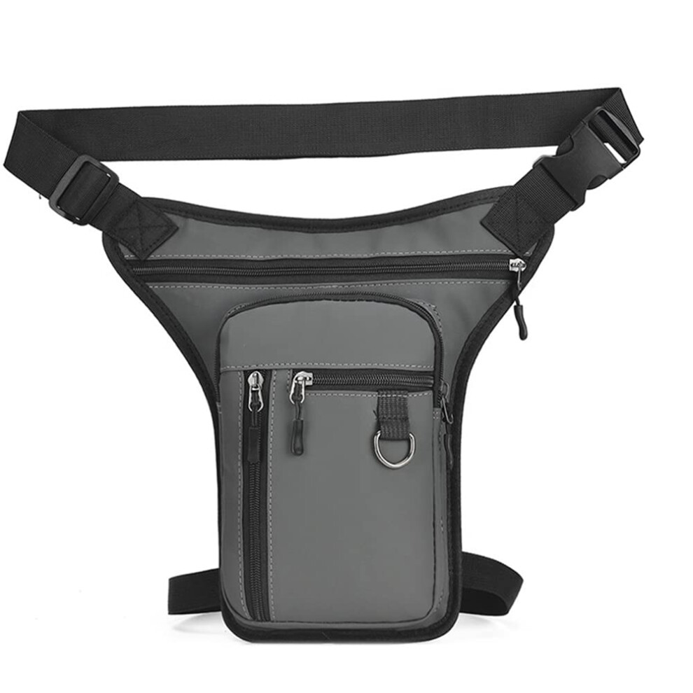 Thigh Bag Drop Leg Bags Hard Shell Motorcycle Drop Leg Side Bag Waterproof Mobile Phone Purse For Outdoor Riding Cycling Motorbike Leg Bag(-01) Grey 9067246803520