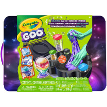 Crayola Goo All-in-1 Sensory Station Galaktinen limanvalmistussarja lapsille Vhemmn sotkua Tee-se-itse taide- ja ksitysetti Lahjat yli 6-vuotiail