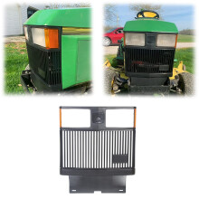 Frontgrill kompatibel mit John Deere 415 425 445 455 Traktor Aftermarket Ersatz fr Teilenummer AM116207 (Reflektoren sind im Lieferumfang enthal