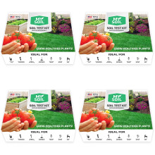 MySoil - Kit d'analyse de sol, paquet de 4 | Cultivez la meilleure pelouse et jardin | Analyse complte et prcise des nutriments et du pH avec d