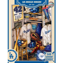 Baby Fanatics Lad1090: Puzzle da 500 pezzi dello spogliatoio dei Los Angeles Dodgers