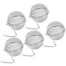 Gjenbrukbar tesil, tesil i rustfritt stål for løse teblader, klemme for enkel henting, klassisk stilig design, egnet for alle tetyper, rustfri